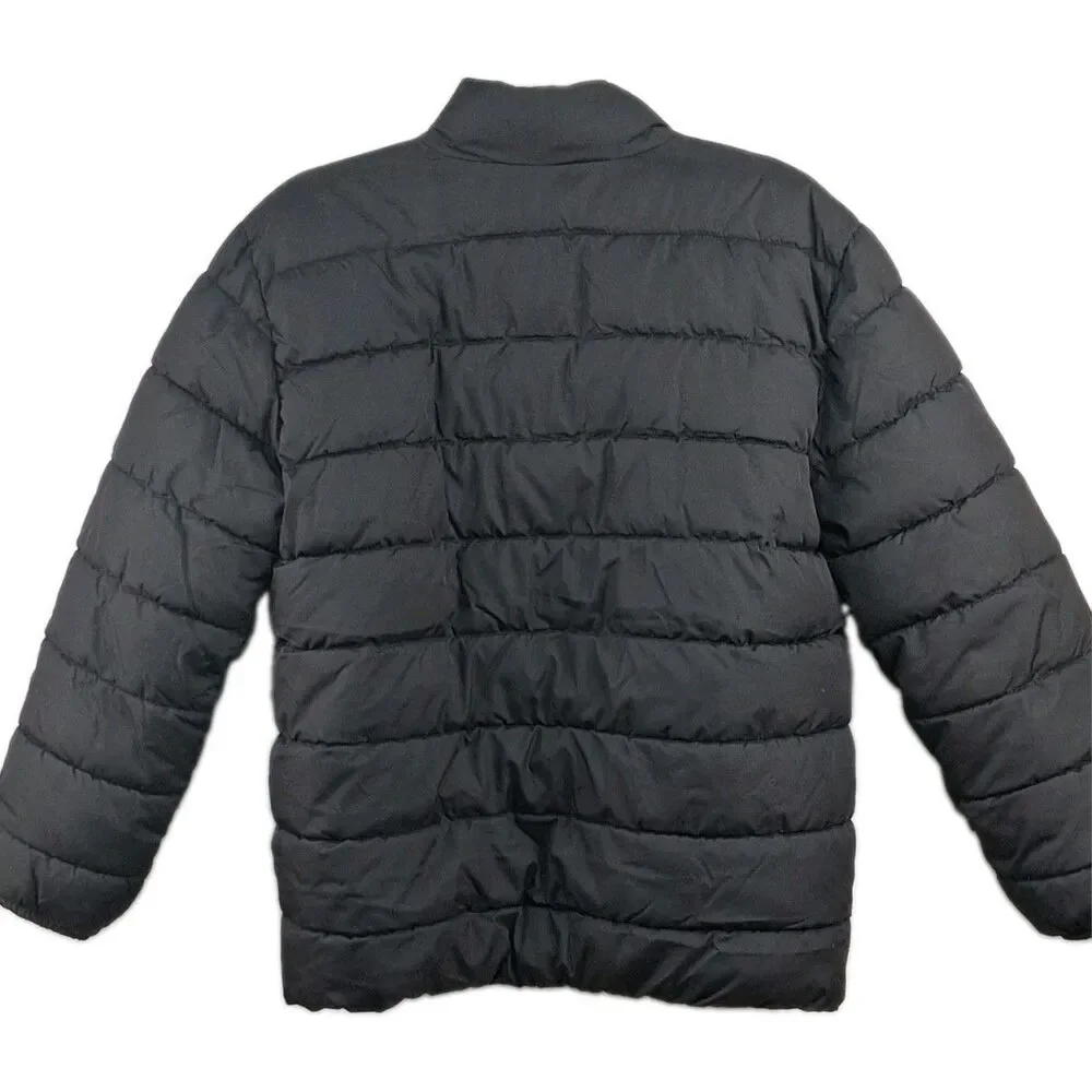 Children’s Place Puffer Jacket Kids Size 18 XXXL Black Lightweight Unisex